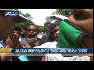 Download Video: Unjuk Rasa Mahasiswa Tuntut Penyelesaian Kekerasan di Papua