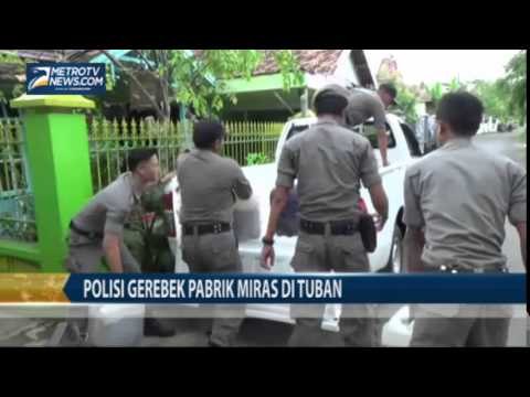 Polisi Gerebek Pabrik Miras di Tuban