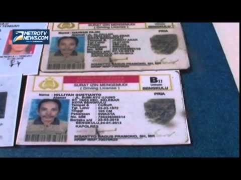 Polres Bengkulu Bekuk Sindikat Pembuat SIM dan Paspor Palsu