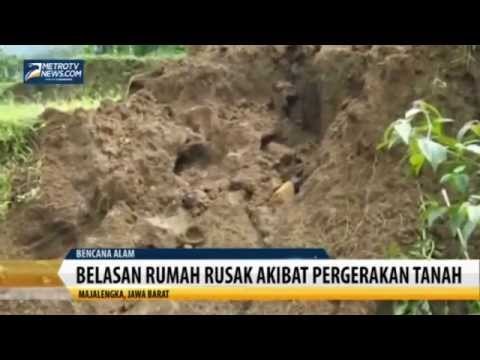 Belasan Rumah di Ciamis Rusak Akibat Pergerakan Tanah