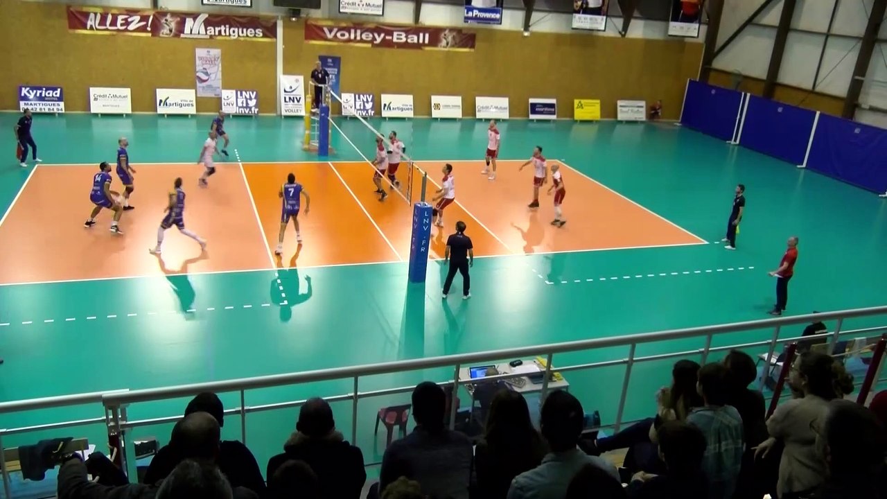 Quelques points du match Martigues Volley AS Illac