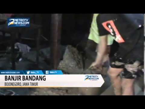 Jalan Provinsi di Bojonegoro Putus Diterjang Banjir Bandang