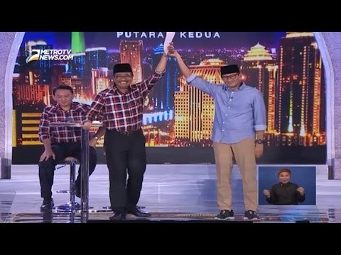 Djarot Vs Sandi di Debat Pilkada DKI Putaran Kedua