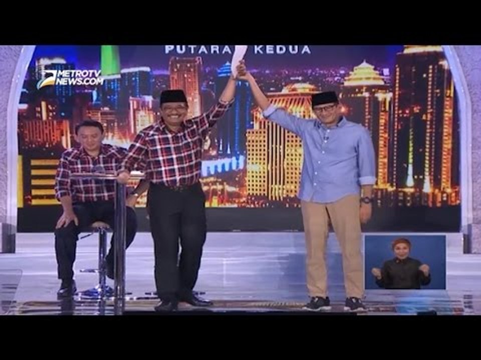 Djarot Vs Sandi di Debat Pilkada DKI Putaran Kedua