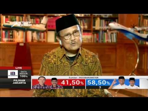 Pilgub DKI 2017, BJ Habibie: Pemenangnya adalah Rakyat Indonesia