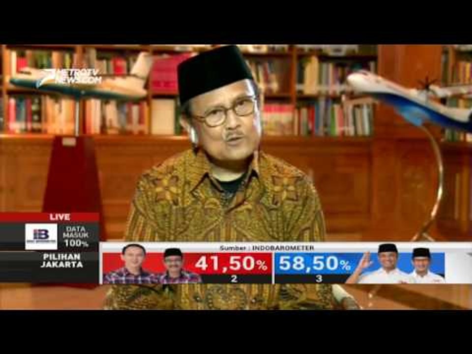 Pilgub DKI 2017, BJ Habibie: Pemenangnya adalah Rakyat Indonesia