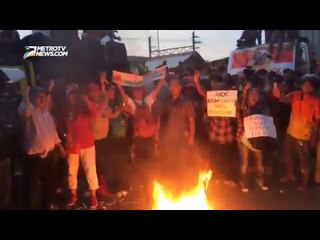 Pendukung Ahok Lakukan Aksi Bakar-bakaran di Rutan Cipinang