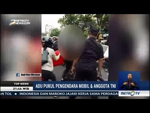 Buang Sampah Sembarangan, Pengemudi Mobil Adu Pukul dengan Anggota TNI