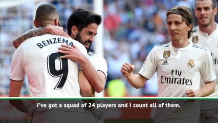 Zidane expects to be able to rely on players