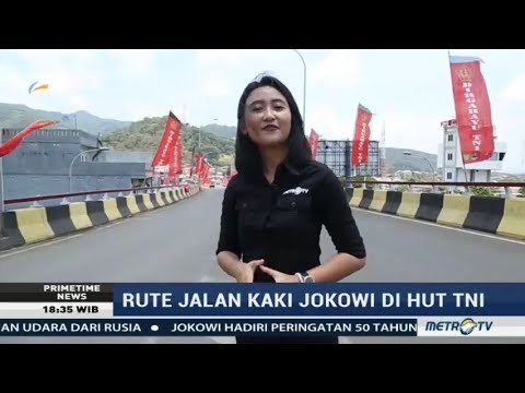 Ini Rute Jalan Kaki Jokowi Menuju Acara HUT TNI di Cilegon