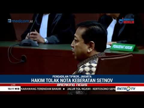 Eksepsi Ditolak, Setya Novanto Terima Keputusan Hakim