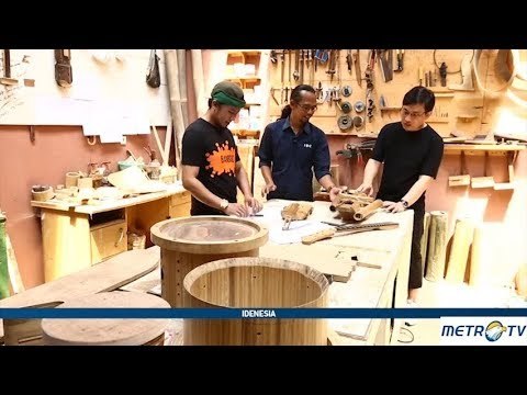 Idenesia - Berkunjung ke Lokasi Pembuatan Alat Musik Bambu
