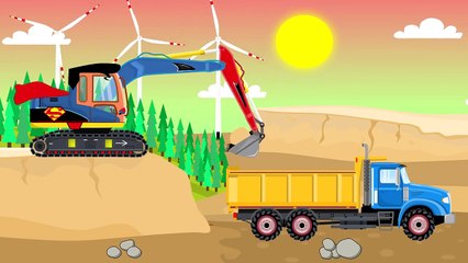 Drawing tractor | excavator, truck, bulldozer Videos for kids | Tractor cartoon and a Book-tale
