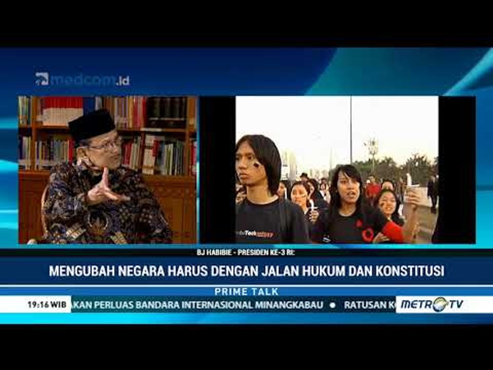 Habibie Bicara Tantangan Wujudkan Agenda Reformasi