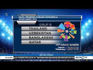 Hasil Drawing Ulang Sepak Bola Asian Games 2018