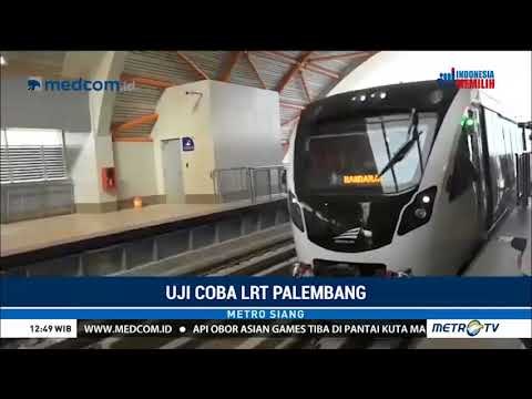 Uji Coba LRT Palembang Berjalan Lancar