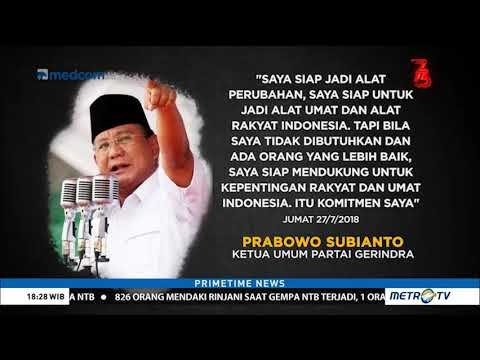 Prabowo Rela Tidak Jadi Calon Presiden