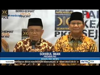 Dua Poin Pertemuan Prabowo dan Ketua PKS Sohibul Iman
