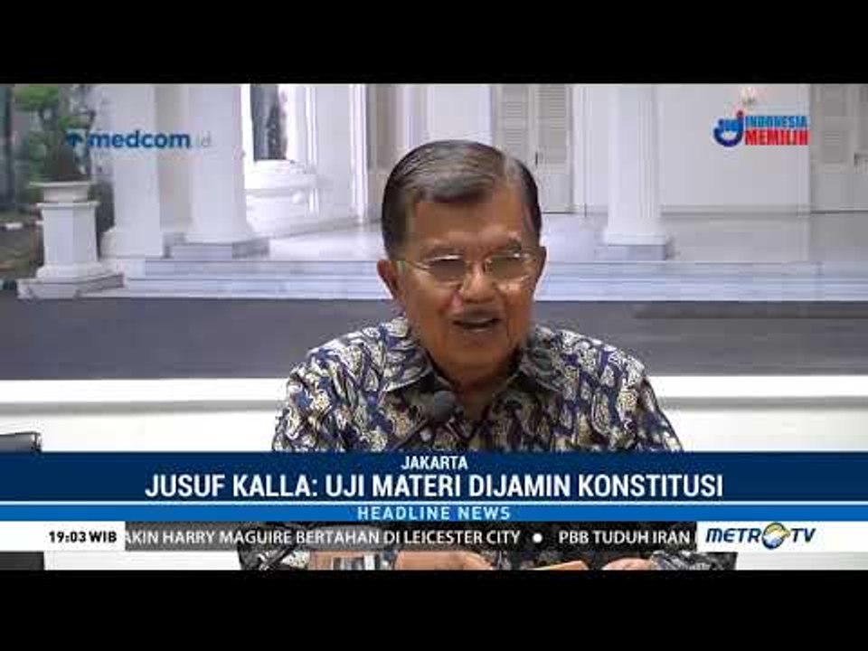 JK: Uji Materi Ke MK Soal Masa Jabatan Wapres Dijamin Konstitusi