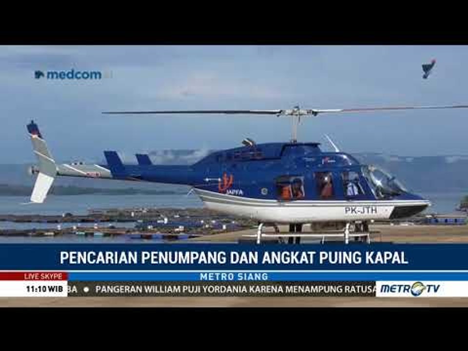 Tim SAR Tambah Helikopter Pencari Korban KM Sinar Bangun