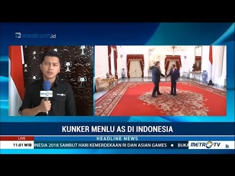 Jokowi Bertemu Menlu AS di Istana