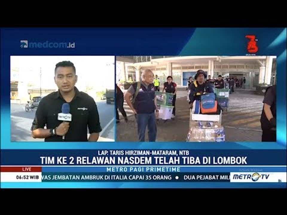 Nasdem Distribusikan Obat Bagi Pengungsi Gempa Lombok