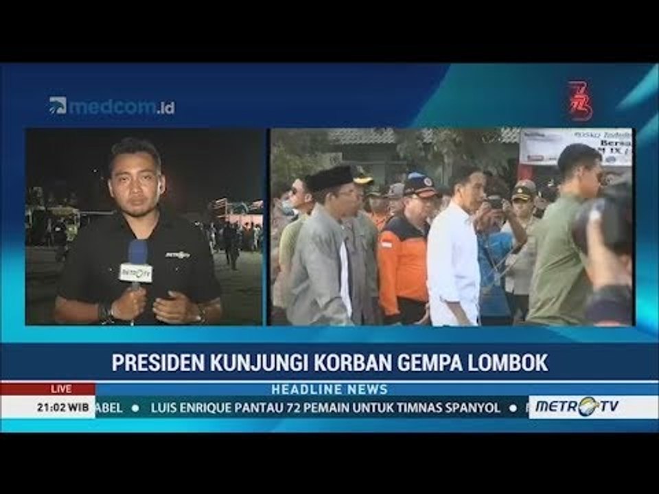 Jokowi Instruksikan Percepatan Distribusi Bantuan Korban Gempa Lombok