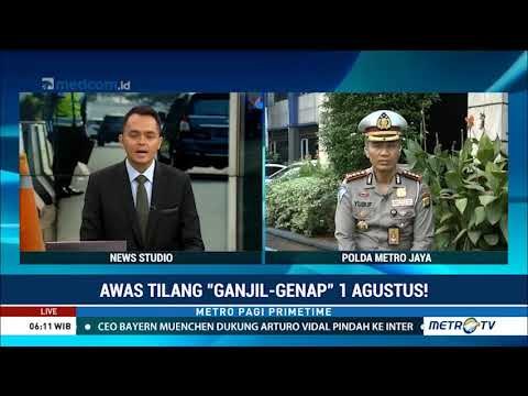 Mulai Besok Tilang di Jalur Ganjil-Genap Diberlakukan