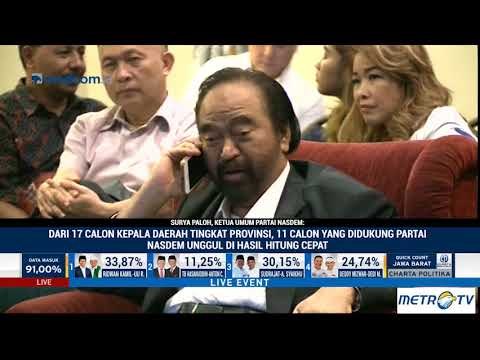 NasDem Unggul di 11 Pilgub Versi Hitung Cepat, Ini Kata Surya Paloh