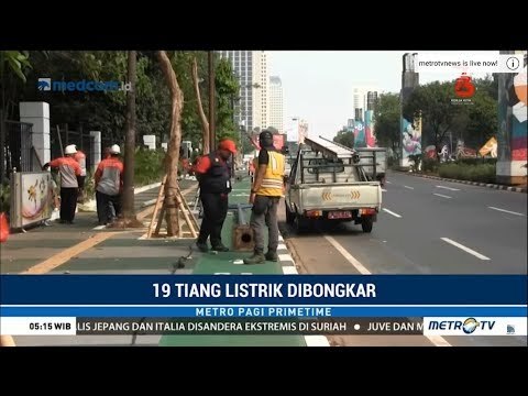 19 Tiang di Jalur Sepeda GBK Dibongkar