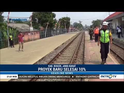 Menhub Tinjau Proyek Rel Ganda Sukabumi-Bogor