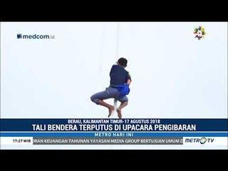 Momen Siswa Panjat Tiang Bendera Juga Terjadi di Berau