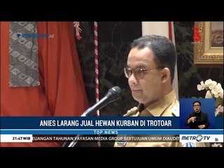 Anies : Jangan Jual Hewan Kurban di Trotoar