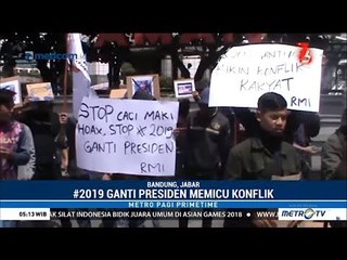 Mahasiswa Bandung Tolak Deklarasi #2019GantiPresiden di Jabar