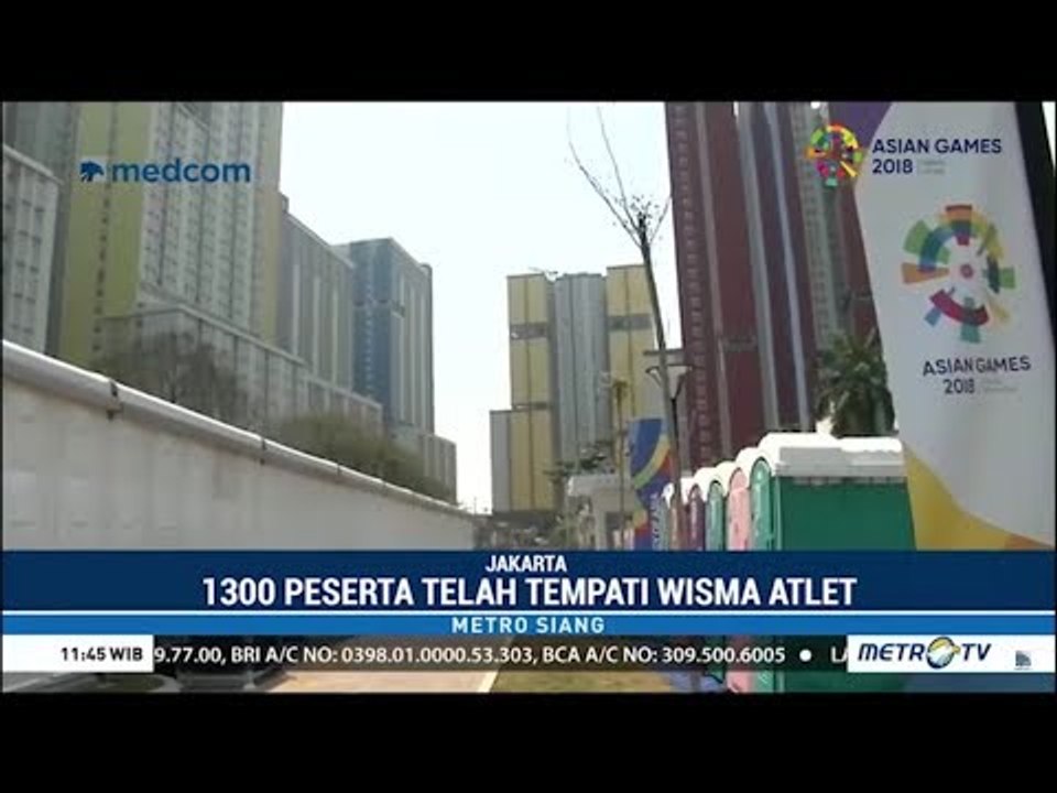 39 Negara Kontingen Asian Games Sudah Tempati Wisma Atlet Kemayoran