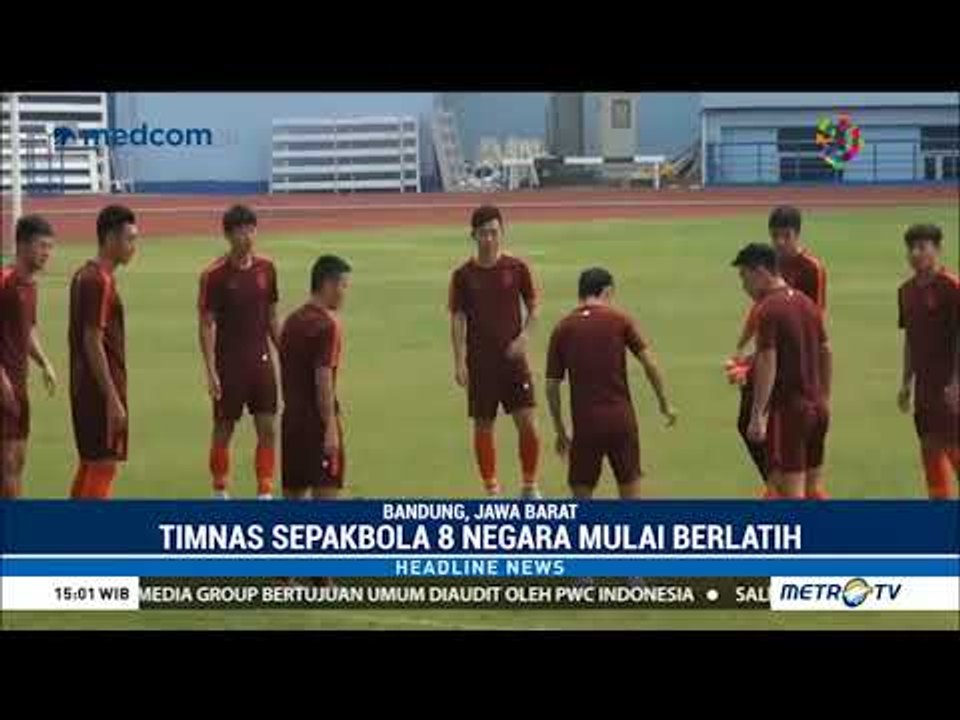 Suasana Latihan 8 Timnas Sepak Bola Peserta Asian Games 2018