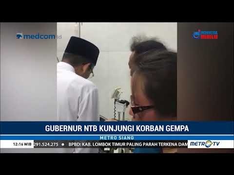 Gubernur NTB Tuan Guru Bajang (TGB) Kunjungi Korban Gempa