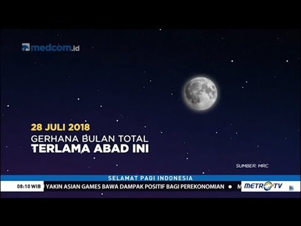 Fakta-fakta Gerhana Bulan Total Terlama Abad Ini