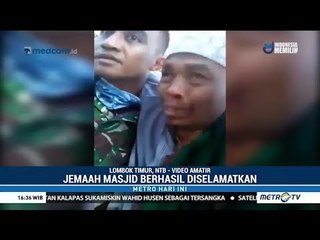 Detik-Detik Penyelamatan Jemaah Masjid di Lombok