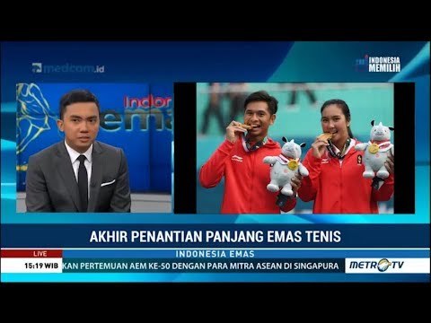 Tak Disangka ! Ditarget Perunggu, Christopher/Aldila Malah Raih Emas Tenis Asian Games