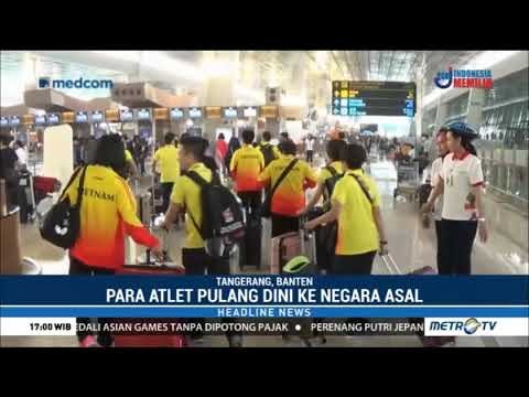 Atlet Peserta Asian Games Mulai Kembali ke Negaranya