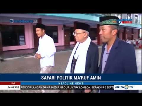 Suasana Saat Cawapres Ma'ruf Amin Tiba Di Pondoknya Mendiang Gus Dur, Pesantren Tebuireng Jombang
