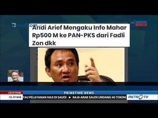 Wawancara Andi Arief Soal Mahar Rp 1 Triliun Sandiaga