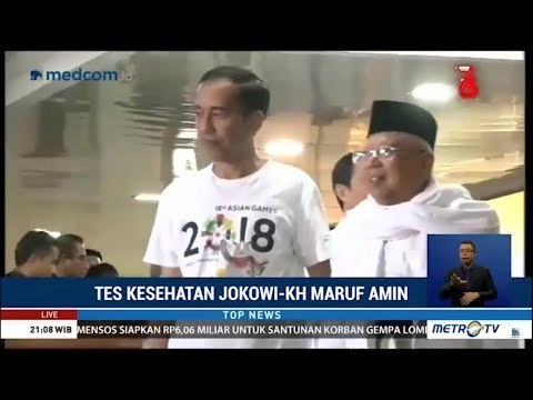 Jokowi-KH Ma'ruf Amin Optimistis Lolos Tes Kesehatan