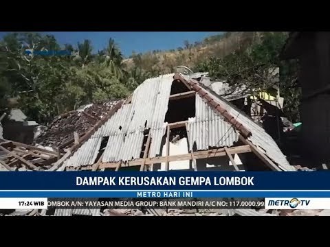 Desa Malaka Hampir Rata dengan Tanah Akibat Gempa Lombok