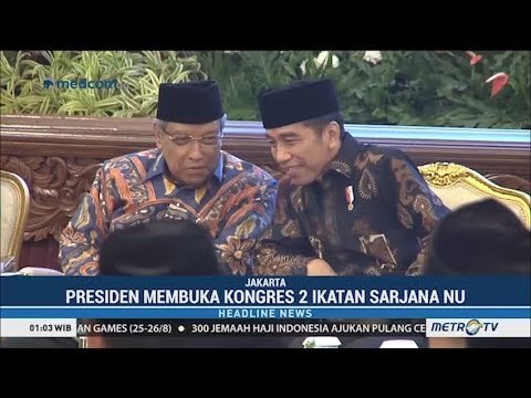 Jokowi Buka Kongres 2 Ikatan Sarjana NU