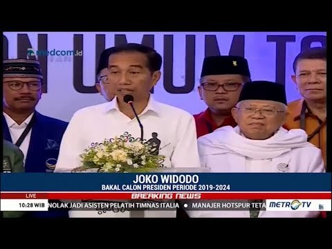 Pidato Jokowi Di Gedung KPU Usai Resmi Mendaftar Capres