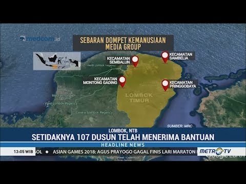 Bantuan Media Group Tersebar Hingga ke 107 Dusun di Lombok