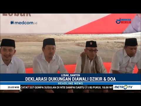 Dukung Jokowi-Ma'ruf, Ribuan Warga Lebak Gelar Zikir Dan Doa