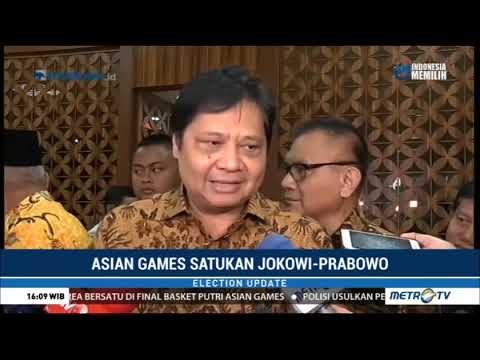 Airlangga Menilai Pelukan Jokowi-Prabowo Simbol Persatuan